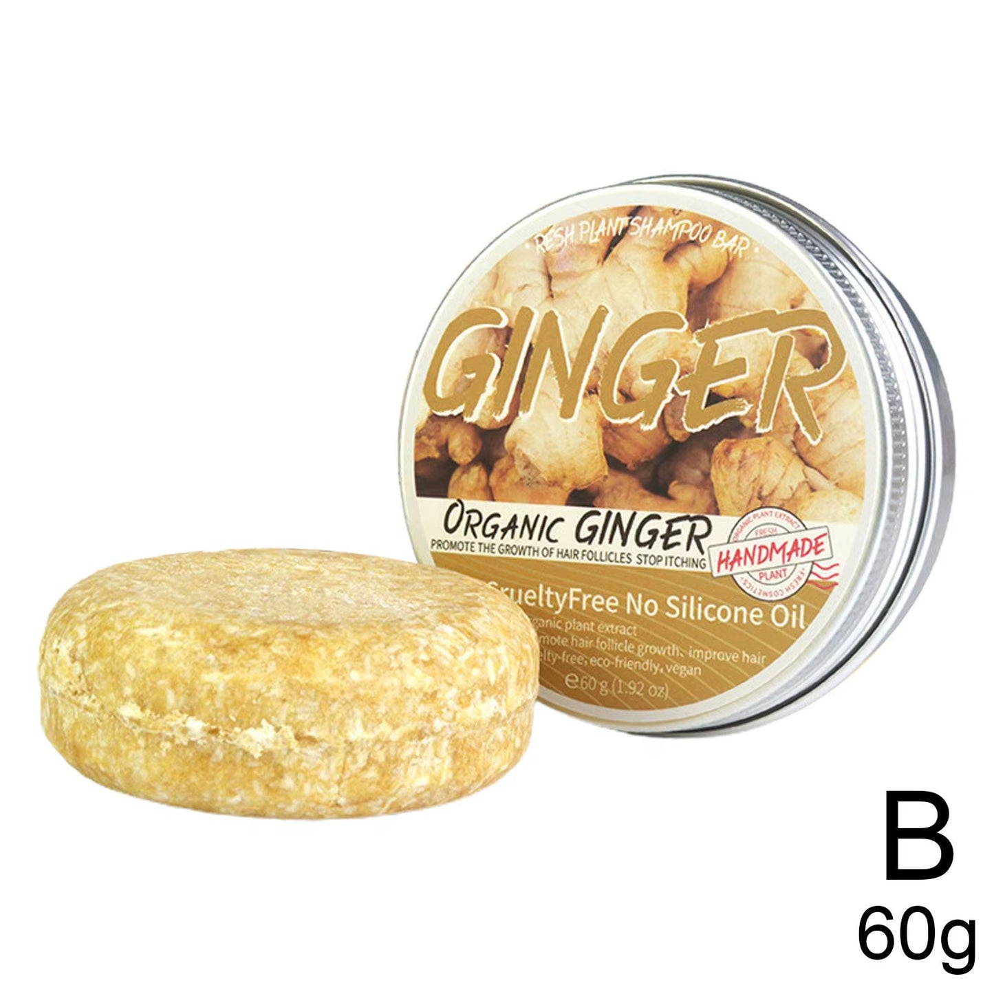 Transform Your Hair with Our Natural Ginger Shampoo Bar – Revitalize, Strengthen, and Nourish Your Locks!